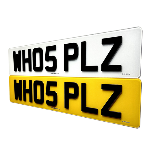4D 3MM Number Plates UK