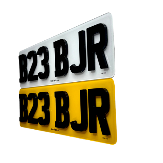 4D 6mm Number Plates