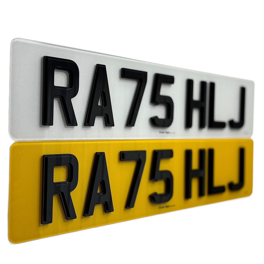 Obsidian Road Legal Number Plates UK