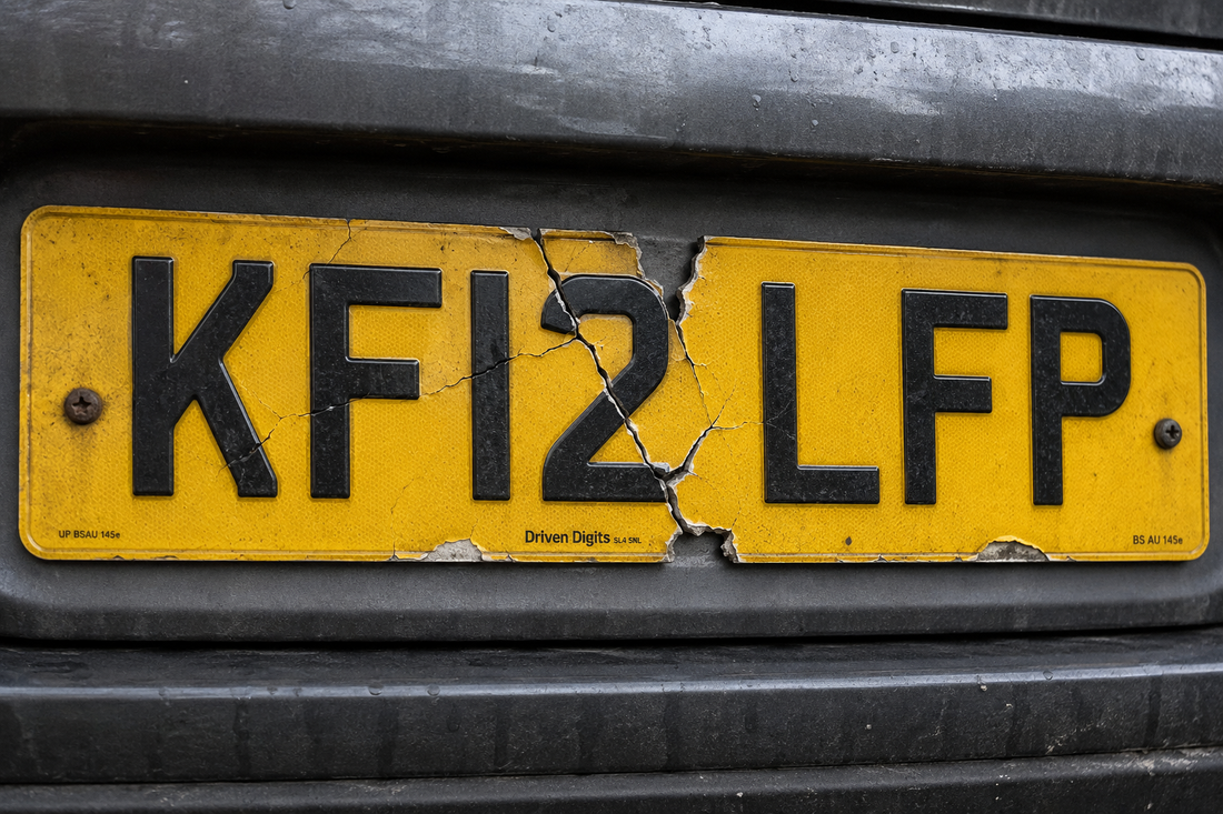 Can You Drive With a Damaged Number Plate in the UK?