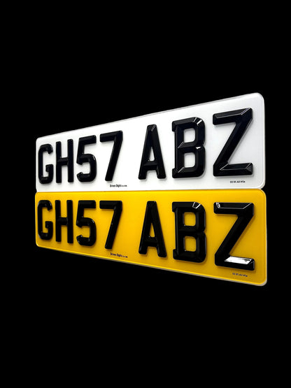 4D Retro Number Plates UK