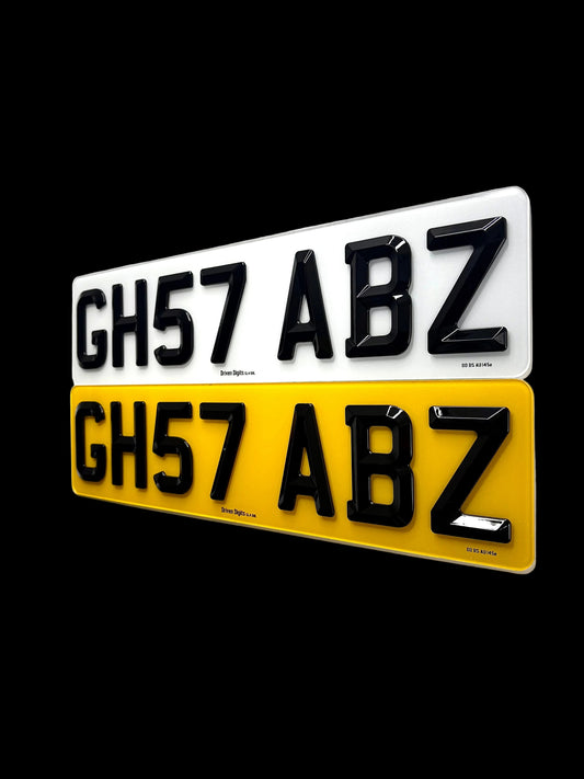 4D Retro Number Plates UK