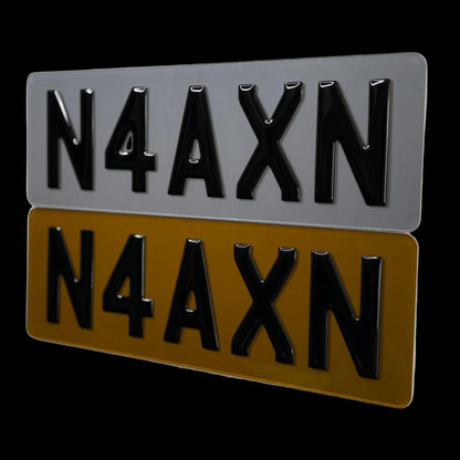 Tinted Number Plates UK (Show Plates Only)