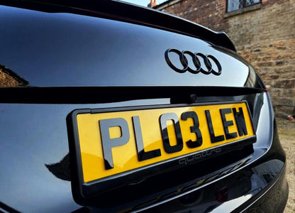 4D 3MM Number Plates UK