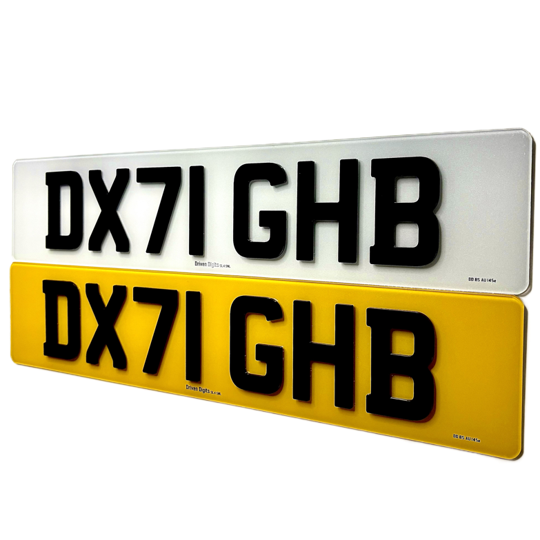 4D 3MM Number Plates UK
