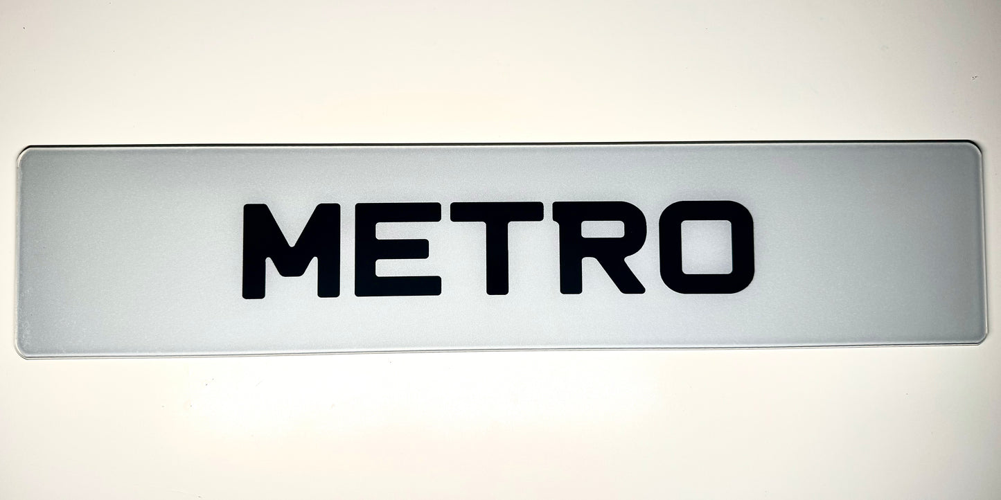 Metro Show Plates
