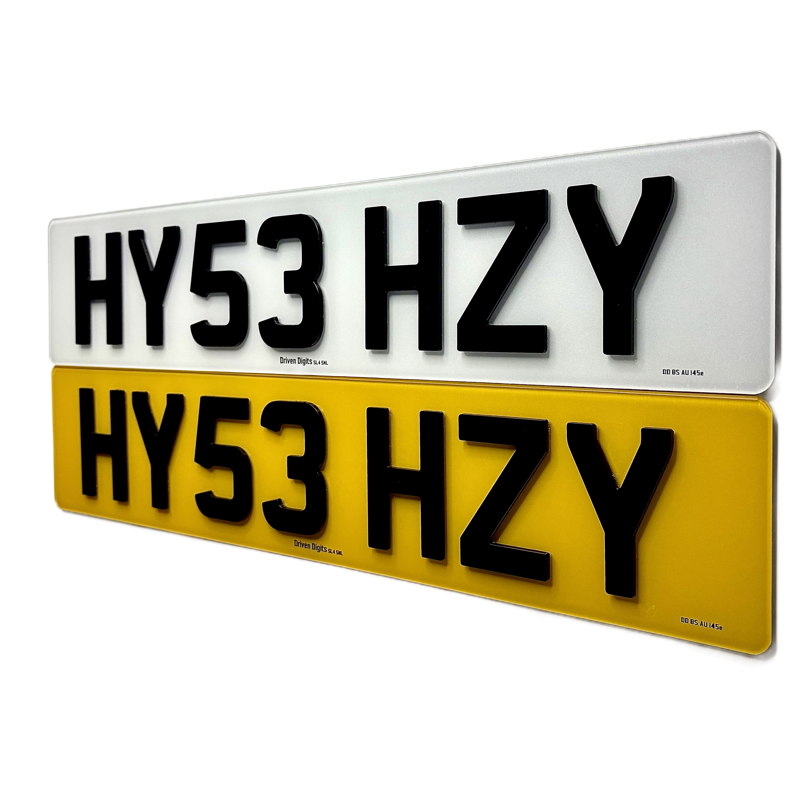 4D 3MM Number Plates UK