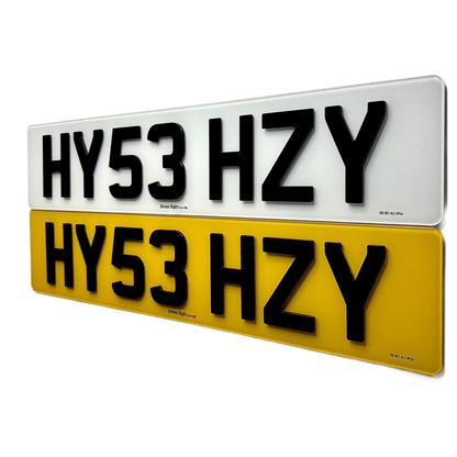 4D 3MM Number Plates UK