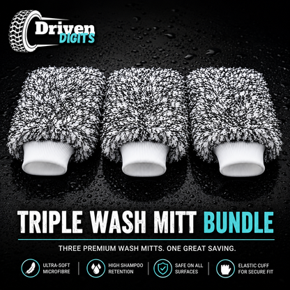 Triple Wash Mitt Bundle