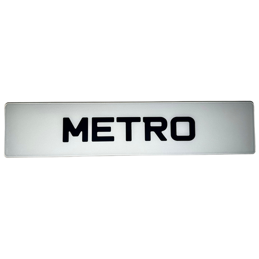 Metro Show Plates