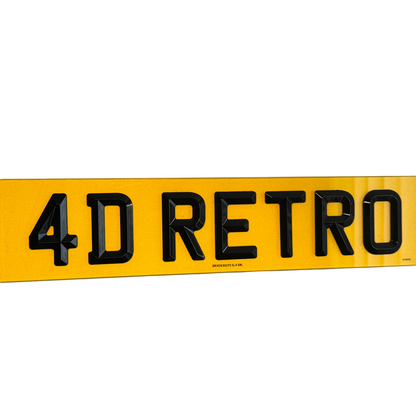 4D Retro Plates