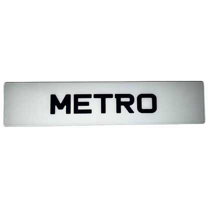 Metro Show Plates