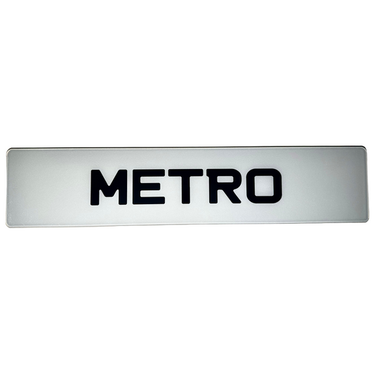 Metro Show Plates