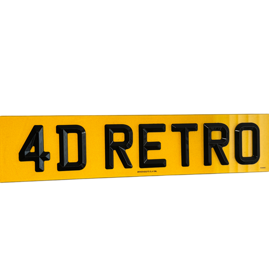 4D Retro Plates