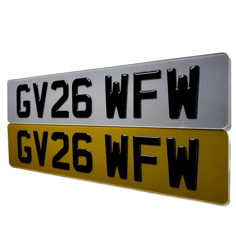 Tinted Number Plates UK (Show Plates Only)