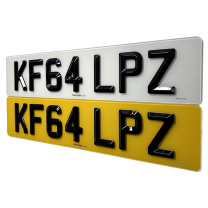 4D Retro Number Plates UK