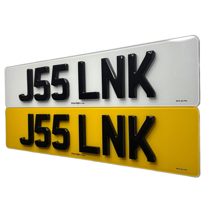 5D 6MM Gel Number Plates