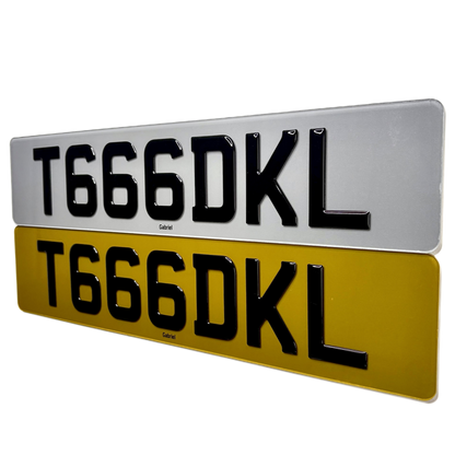 Tinted Number Plates UK (Show Plates Only)
